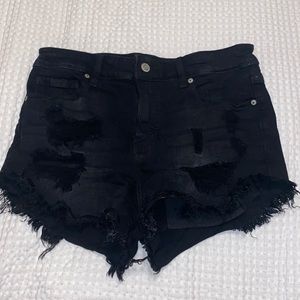 Black Denim Cutoff Shorts Size Small